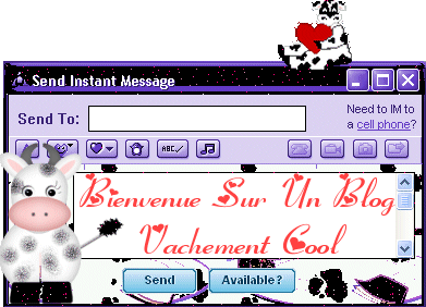 Bienvenue Sur mon blog Vachement cool